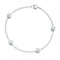 Beginnings Sterling Silver B724C Rubover 5mm Clear BraceletBeginningsB724C