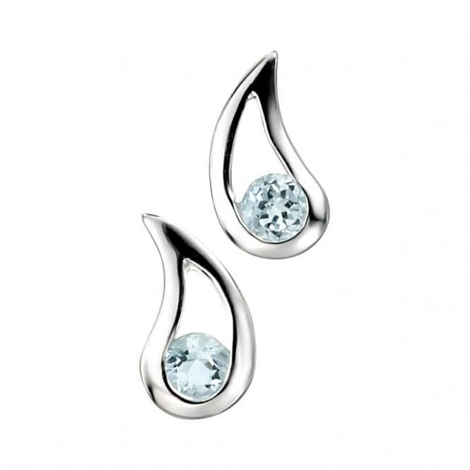 Beginnings Sterling Silver Blue Topaz Teardrop Earrings E3057TBeginningsE3057T