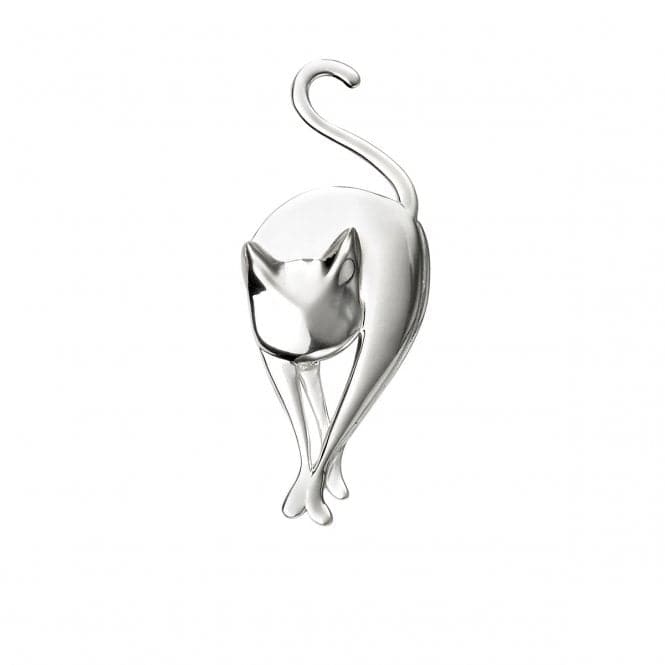 Beginnings Sterling Silver Cat Brooch brooch D351BeginningsD351