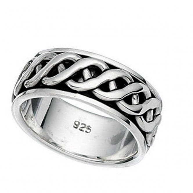 Beginnings Sterling Silver Celtic Design Spinner Ring R988BeginningsR988 56