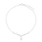 Beginnings Sterling Silver Clear Swarovski Crystal Cubic Zirconia Ankle Chain K196CBeginningsK196C