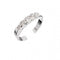 Beginnings Sterling Silver Crystal 5 Setting Toe Ring R128CBeginningsR128C