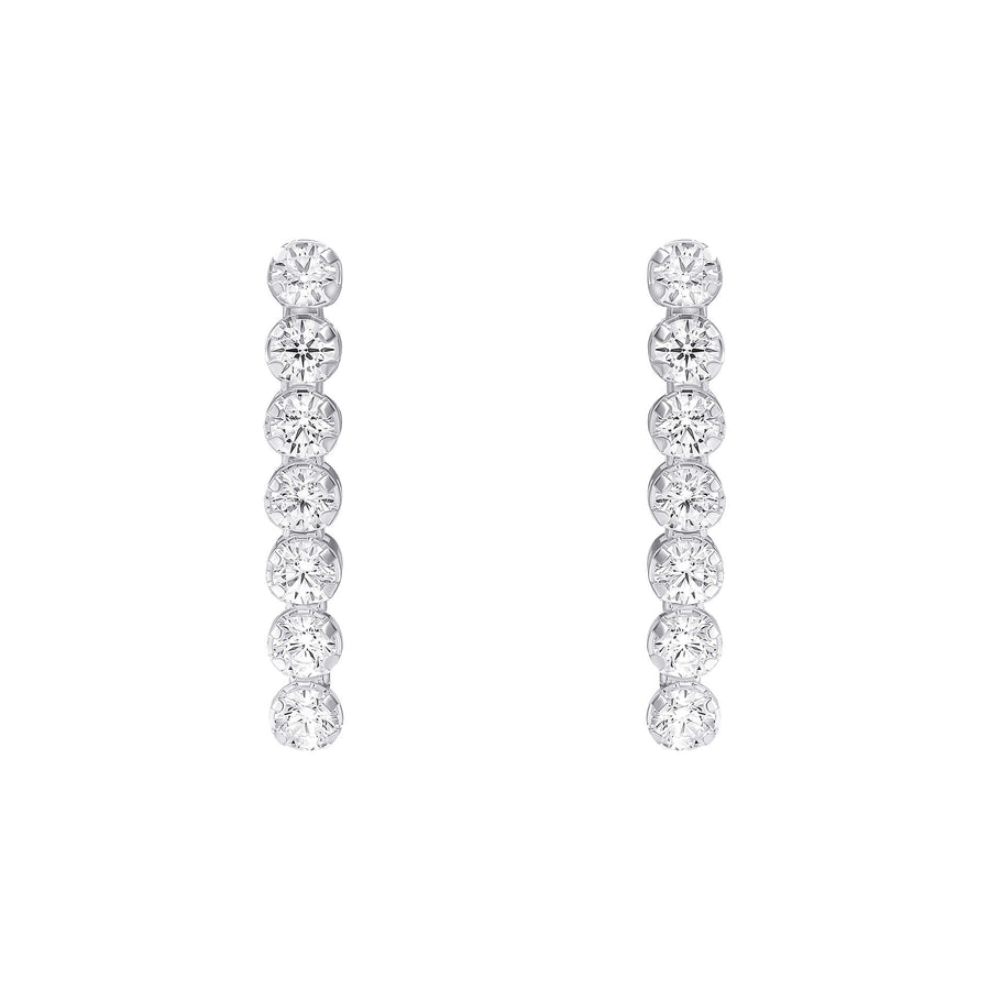 Beginnings Sterling Silver Cubic Zirconia White Earrings E6471CBeginningsE6471C