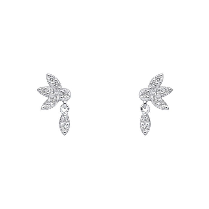 Beginnings Sterling Silver Cubic Zirconia White Earrings E6493CBeginningsE6493C