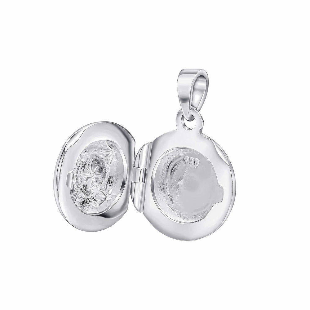 Beginnings Sterling Silver Cubic Zirconia White Pendant P5440C