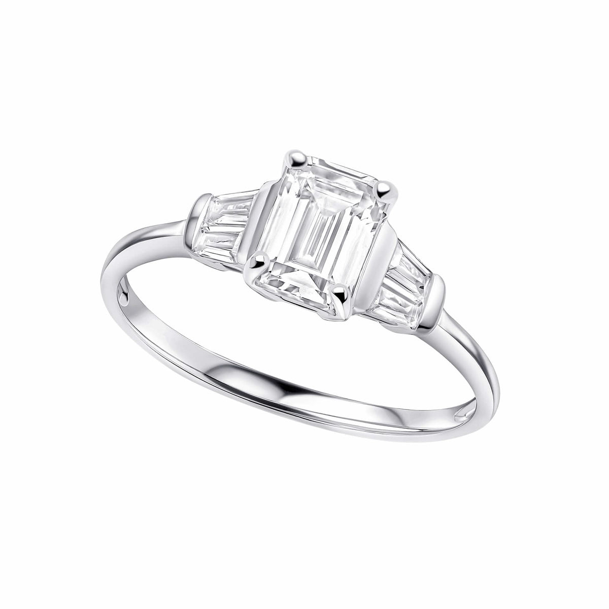 Beginnings Sterling Silver Cubic Zirconia White ring R3899CBeginningsR3899C 50