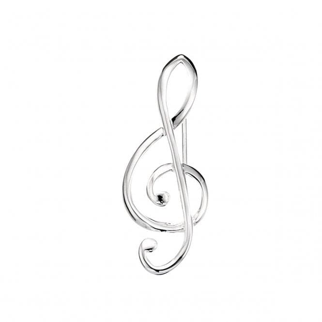 Beginnings Sterling Silver D141 Treble Clef BroochBeginningsD141