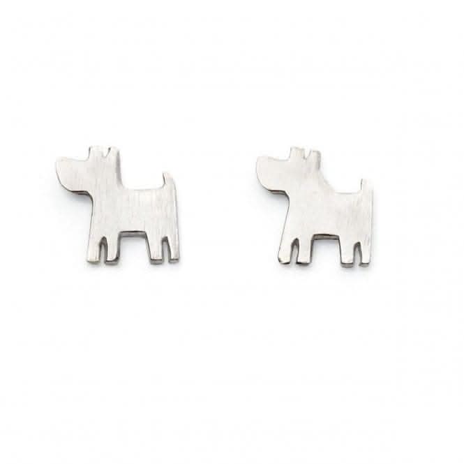 Beginnings Sterling Silver Dog Earrings A2016BeginningsA2016