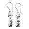 Beginnings Sterling Silver Double Drop Hammered Earrings E5773BeginningsE5773
