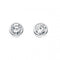 Beginnings Sterling Silver E198C Clear Round Stud EarringsBeginningsE198C