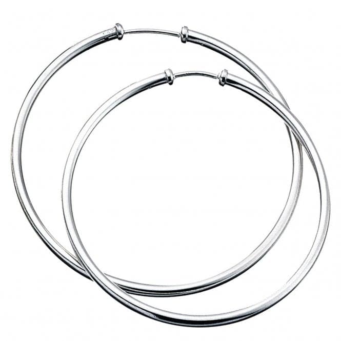 Beginnings Sterling Silver E238 Plain Hoop EarringsBeginningsE238