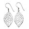 Beginnings Sterling Silver E4194 Cut Out Leaf Drop EarringsBeginningsE4194