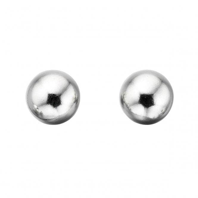 Beginnings Sterling Silver E4606 6mm Plain Ball Stud EarringsBeginningsE4606