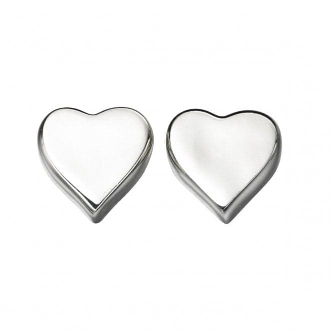 Beginnings Sterling Silver E4619 Heart Stud EarringsBeginningsE4619