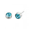 Beginnings Sterling Silver E4926A Aquamarine Swarovski EarringsBeginningsE4926A