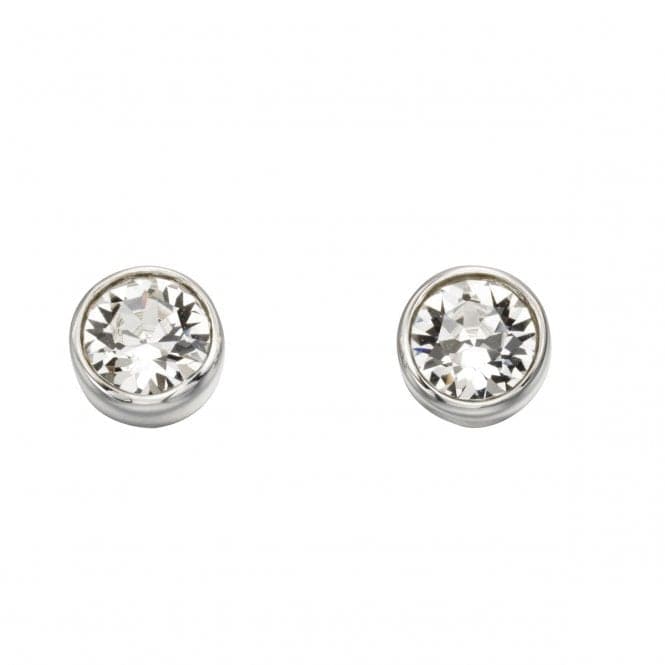 Beginnings Sterling Silver E4926C Swarovskiovski Crystal Stud EarringsBeginningsE4926C