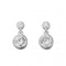 Beginnings Sterling Silver E5037C Clear Cz Dble Drop Rubover EarringsBeginningsE5037C