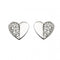 Beginnings Sterling Silver E5412C Cz Pve Double Heart EarringsBeginningsE5412C