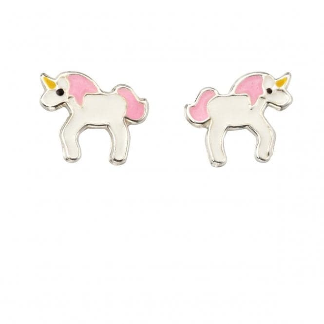 Beginnings Sterling Silver Enamel Unicorn Earrings A2032BeginningsA2032