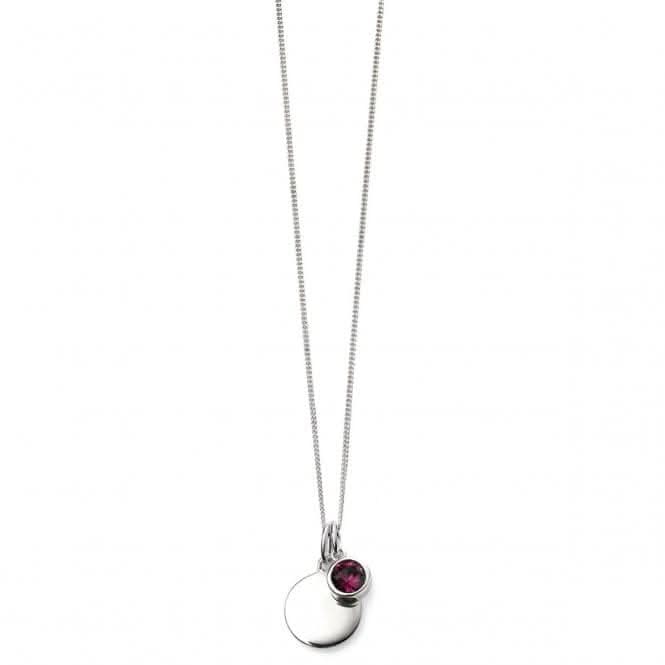 Beginnings Sterling Silver February Birth Stone Pendant P4591