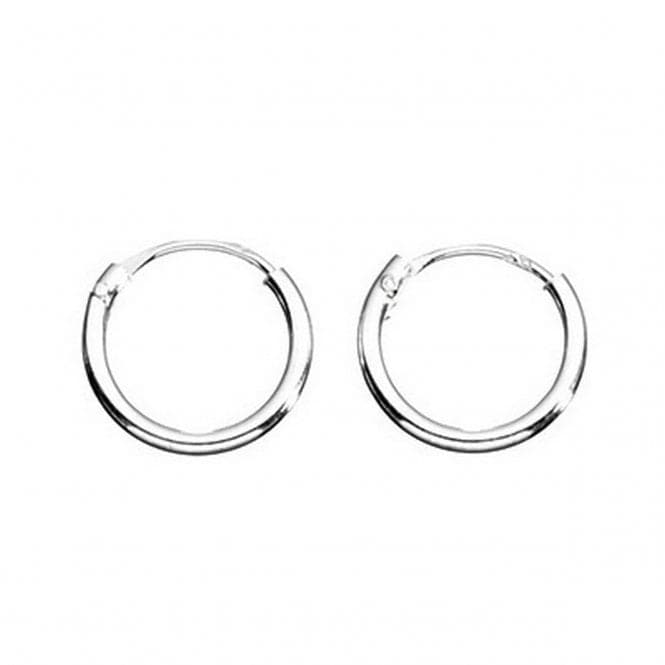 Beginnings Sterling Silver H040 Plain Hoop EarringsBeginningsH040