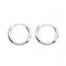 Beginnings Sterling Silver H040 Plain Hoop EarringsBeginningsH040