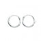 Beginnings Sterling Silver H041 Plain Hoop EarringsBeginningsH041