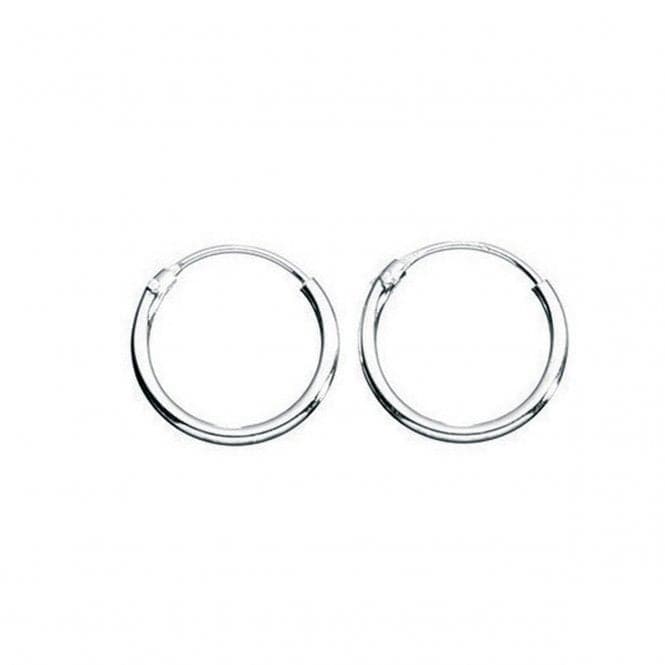 Beginnings Sterling Silver H041 Plain Hoop EarringsBeginningsH041