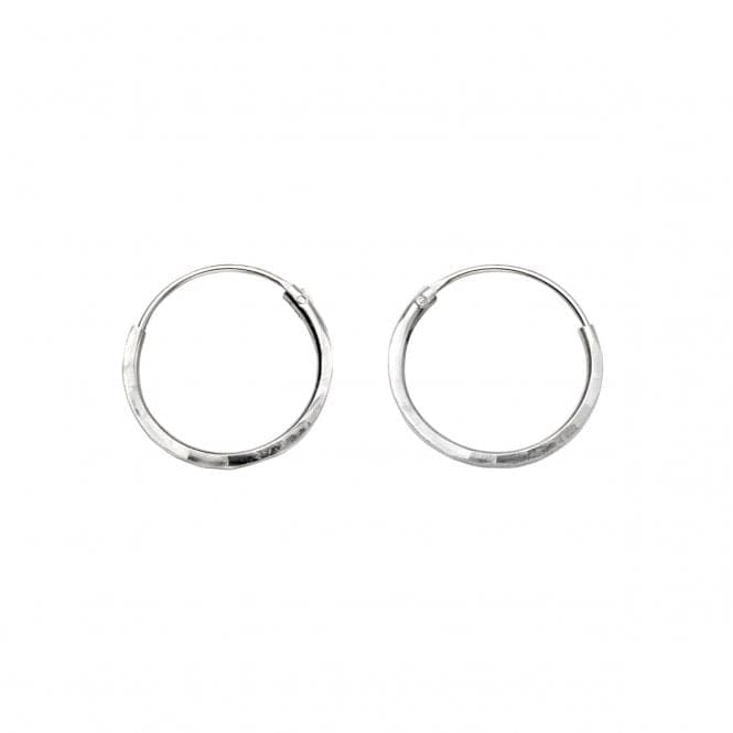 Beginnings Sterling Silver H241 Small Faceted Hoop EarringsBeginningsH241