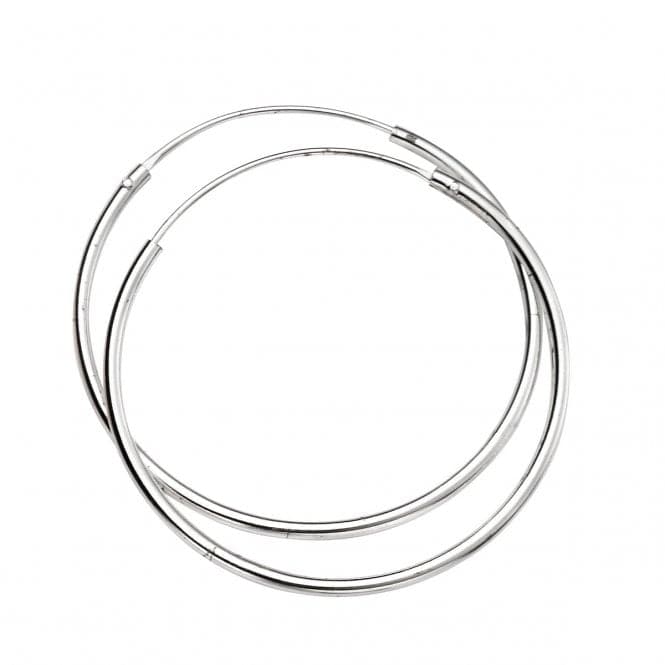 Beginnings Sterling Silver H244 30mm X 1.5mm Hoop EarringsBeginningsH244