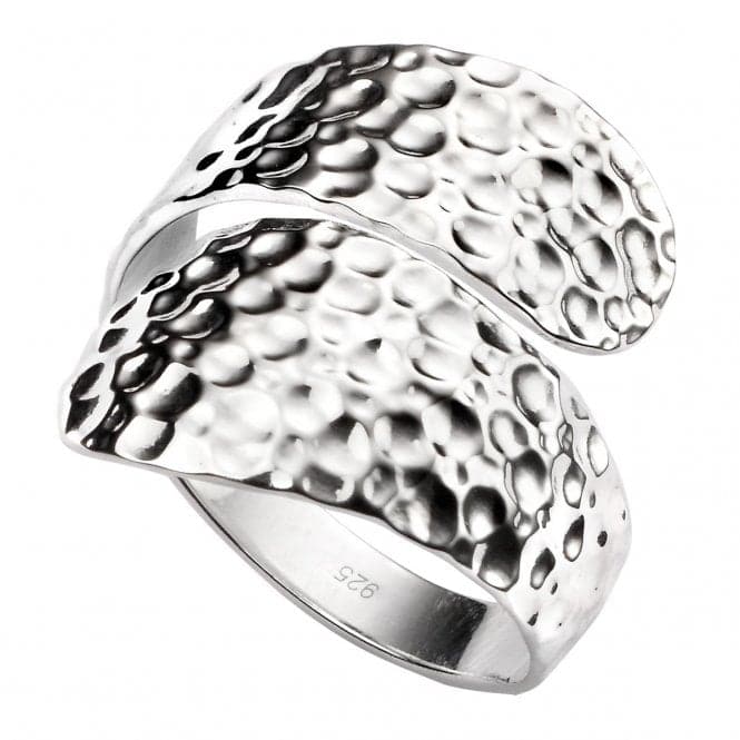 Beginnings Sterling Silver Hammered Finish Wrap Around Ring R3479BeginningsR3479 50