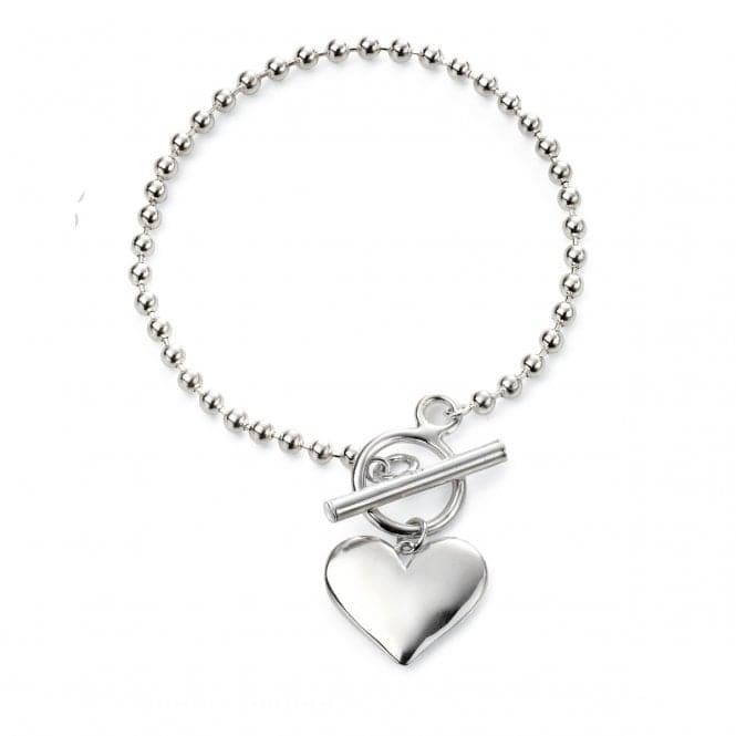 Beginnings Sterling Silver Heart Ball Chain Bracelet B5073BeginningsB5073