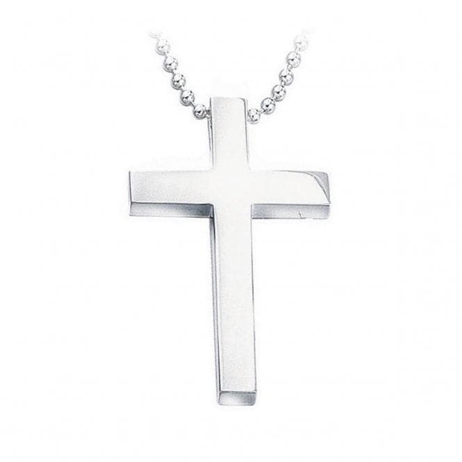 Beginnings Sterling Silver Large Slider Plain Cross. pendant P748BeginningsP748