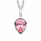 Beginnings Sterling Silver Light Rose Crystal Rose Pendant P5460PBeginningsP5460P