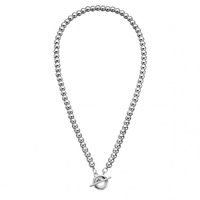 Beginnings Sterling Silver N3311 Multi Bead T Bar 46cm NecklaceBeginningsN3311