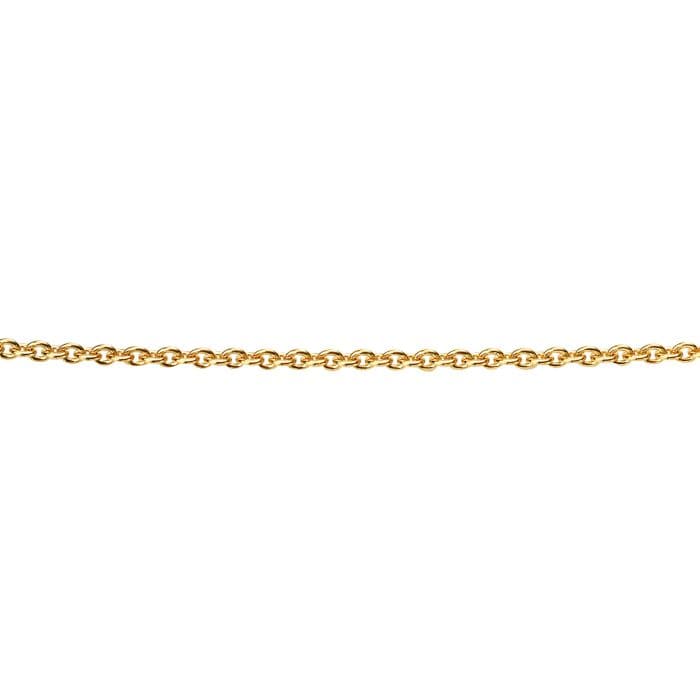 Beginnings Sterling Silver N3910 Yellow Gold Curb 56+5cm ChainBeginningsN3910