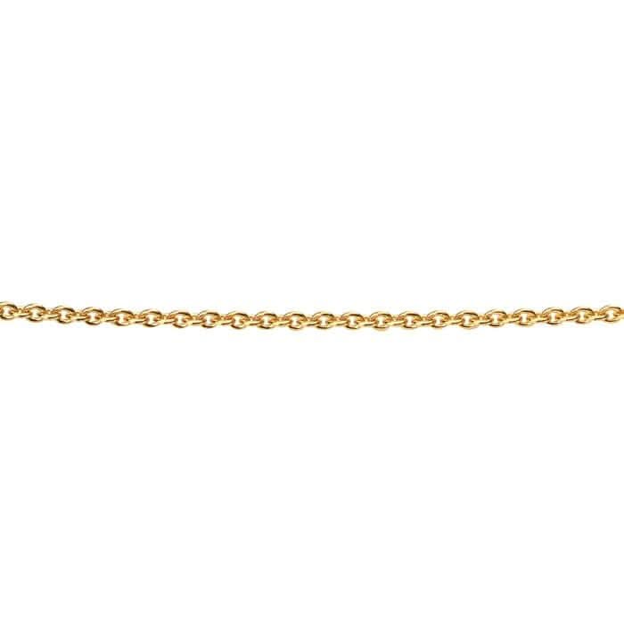 Beginnings Sterling Silver N3910 Yellow Gold Curb 56+5cm ChainBeginningsN3910