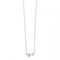 Beginnings Sterling Silver N4103C Clear Cz Double Star NecklaceBeginningsN4103C