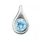 Beginnings Sterling Silver P146T Blue Topaz Teardrop PendantBeginningsP146T