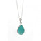 Beginnings Sterling Silver P2333U Syn Turquoise Teardrop PendantBeginningsP2333U
