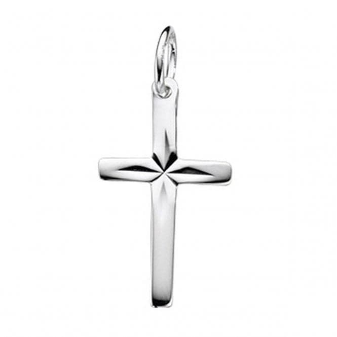 Beginnings Sterling Silver P3688 Diamond Cut Cross PendantBeginningsP3688