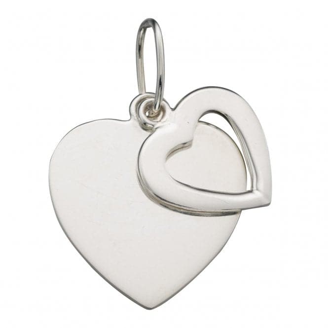 Beginnings Sterling Silver P4256 Double Heart PendantBeginningsP4256