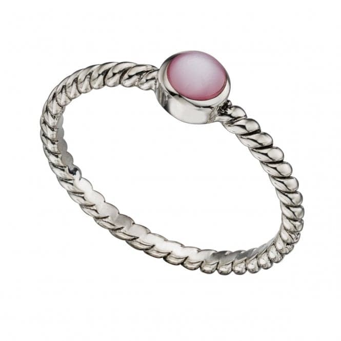 Beginnings Sterling Silver Pink Mother Of Pearl Twisted Ring R3377PBeginningsR3377P 50