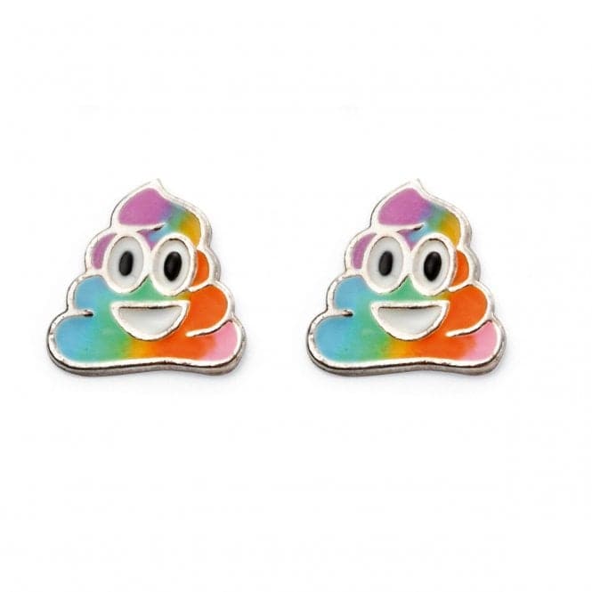 Beginnings Sterling Silver Rainbow Emoji Earrings A2025BeginningsA2025