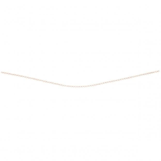 Beginnings Sterling Silver Rose Gold Plated Belcher Chain 76cm Chain N3626BeginningsN3626