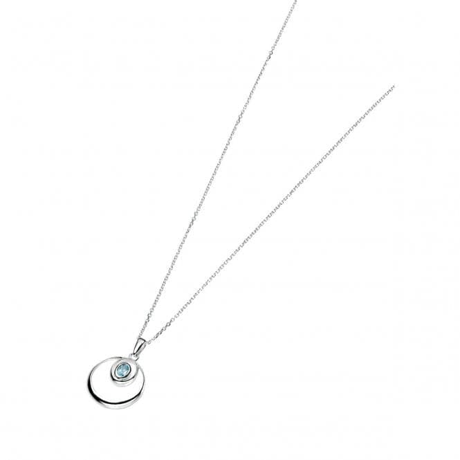 Beginnings Sterling Silver Sky Blue Topaz Double Loop Pnd Pendant P3738TBeginningsP3738T