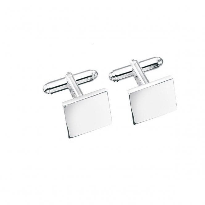 Beginnings Sterling Silver Solid Square Cufflink Cufflinks V124BeginningsV124