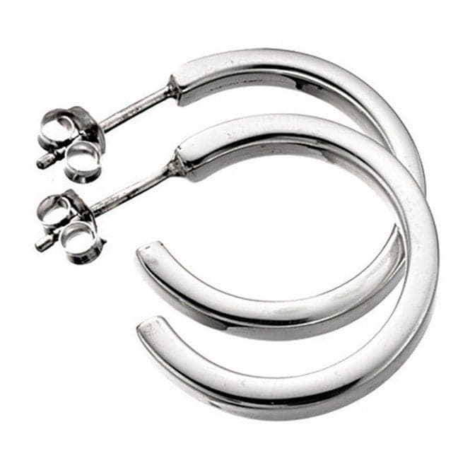 Beginnings Sterling Silver SquareCut Hoop Earrings E590BeginningsE590