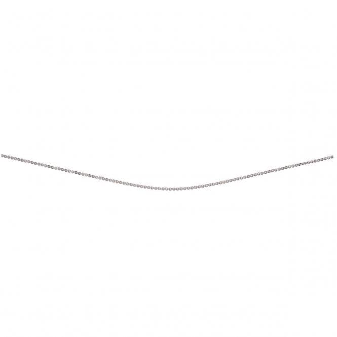 Beginnings Sterling Silver Trace Chain With Extender With Rhodium Plate Chain N3817BeginningsN3817