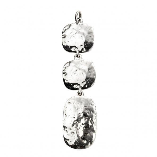 Beginnings Sterling Silver Triple Drop Hammered Pendant P4777BeginningsP4777